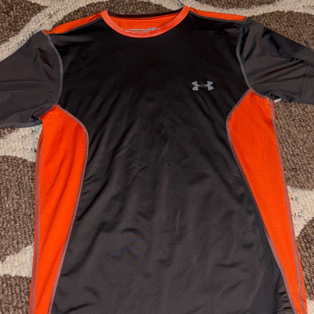 Under Armour Orange and Gray Athletic Shirt